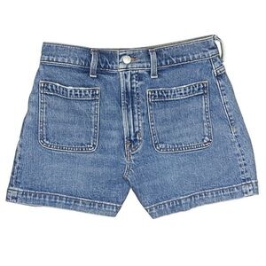 Madewell The Denim Emmett Short Blue High Waist Denim Shorts